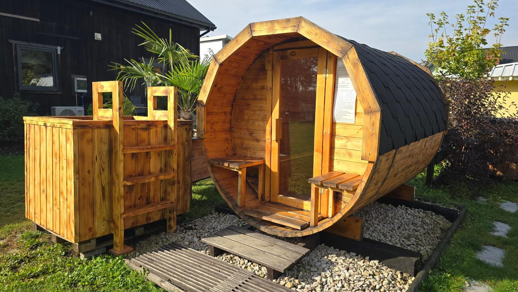 Vip Village Las Woda Rower - Podgrzewany Basen, Balia, Sauna Miedzierza Экстерьер фото